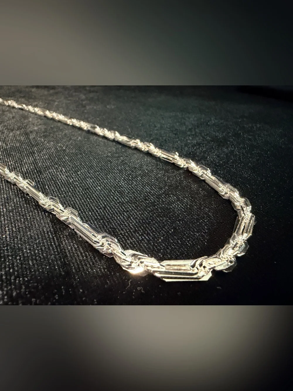 Figarope Milano Italy 925 Stamped Silver filled Necklace 22in 5MM 27.6g